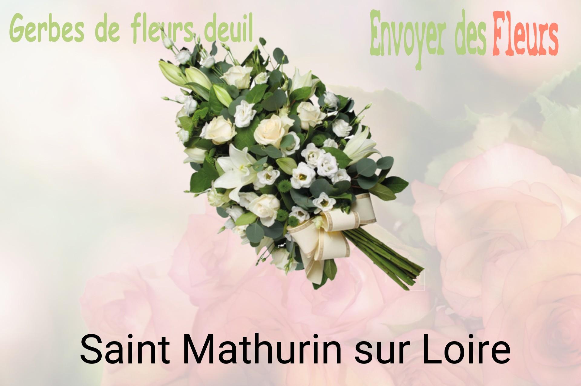 Gerbe de fleurs de deuil livrée à Saint-Mathurin-sur-Loire